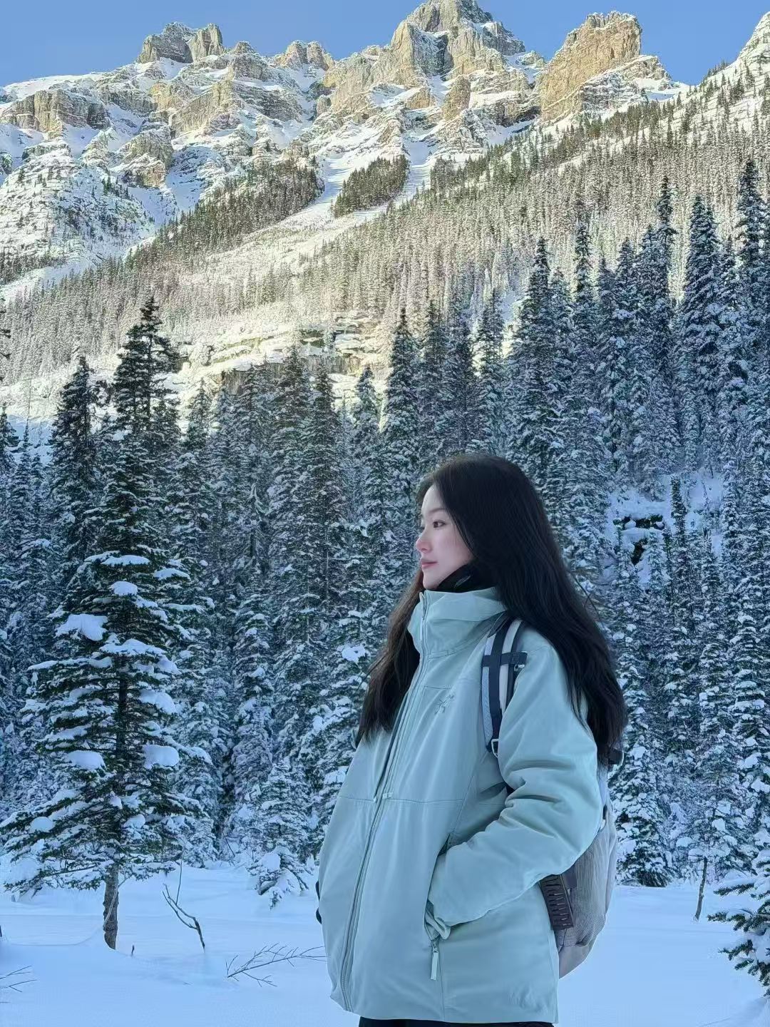 Snow mountain travel memory