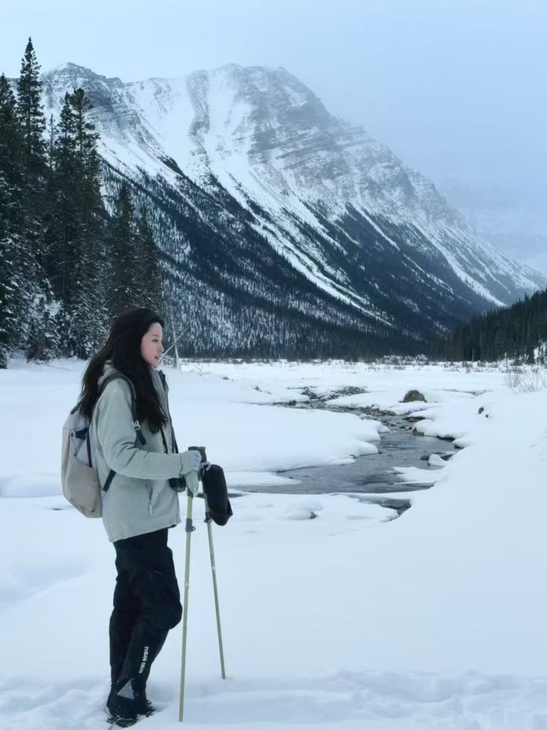 Snow mountain travel memory